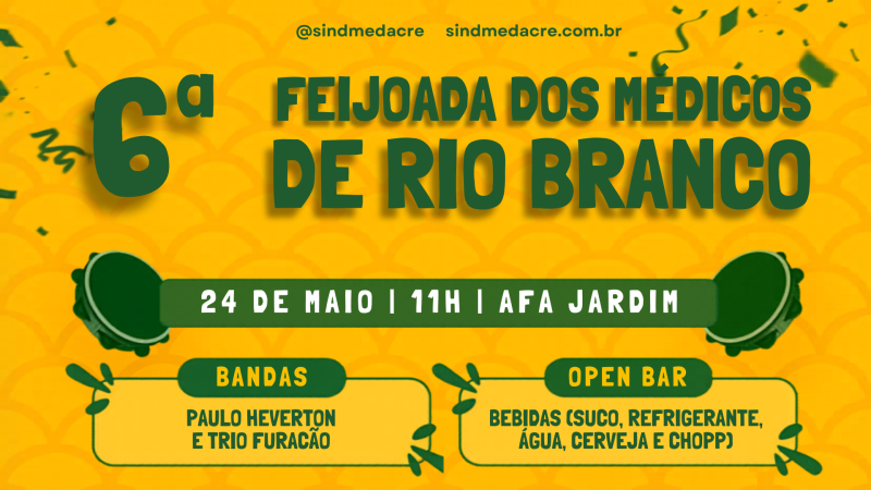 Restam poucas mesas para a 6ª Feijoada dos Médicos