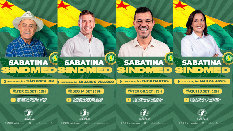 Sindmed-AC coloca saúde no centro do debate em série de sabatinas eleitorais